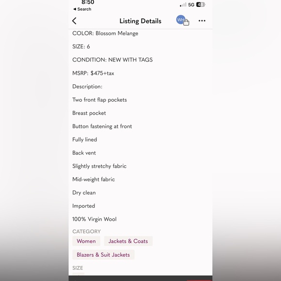 NWT Theory Staple Wool-flannel Blazer - Picture 14 of 14